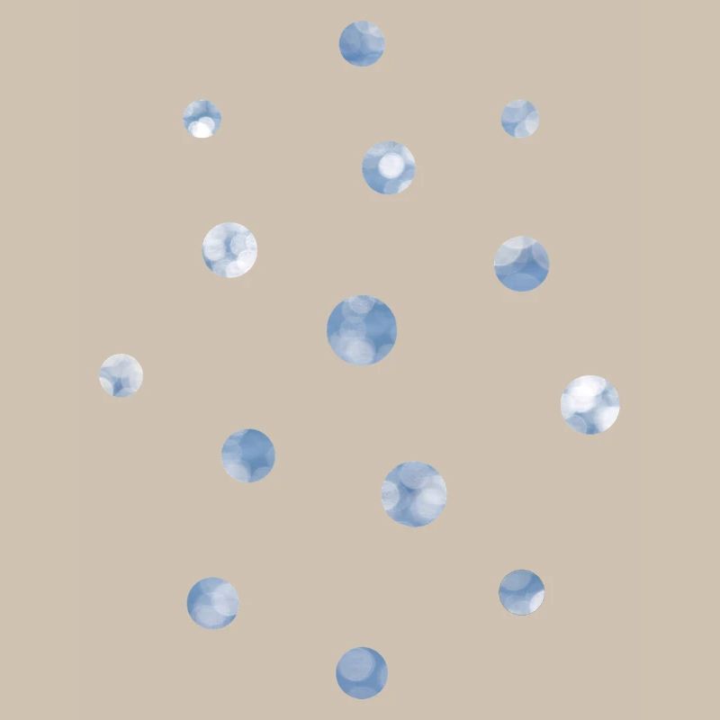 Blue Bokeh Light Points Pattern