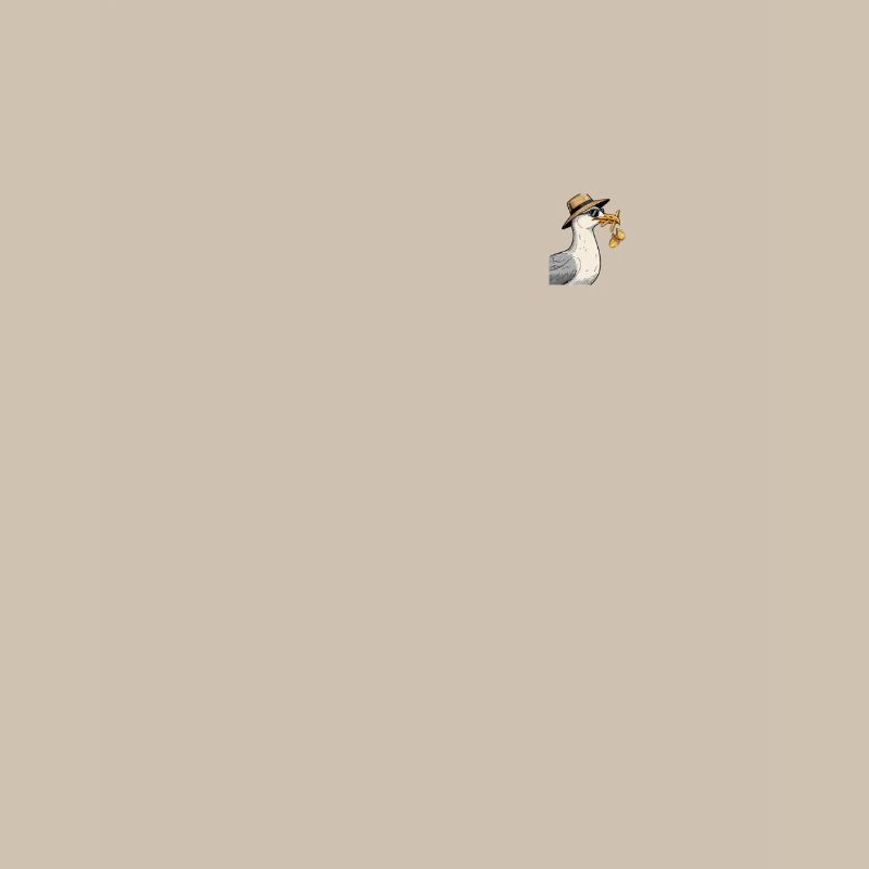 Funny seagull stealing chips
