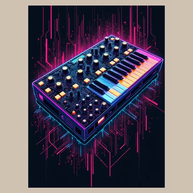 Futuristic synthesizer design