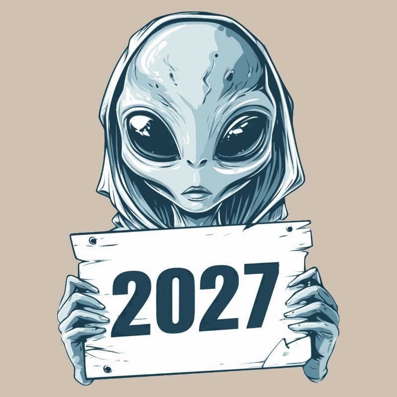 Extraterrestre bleu clair 2027
