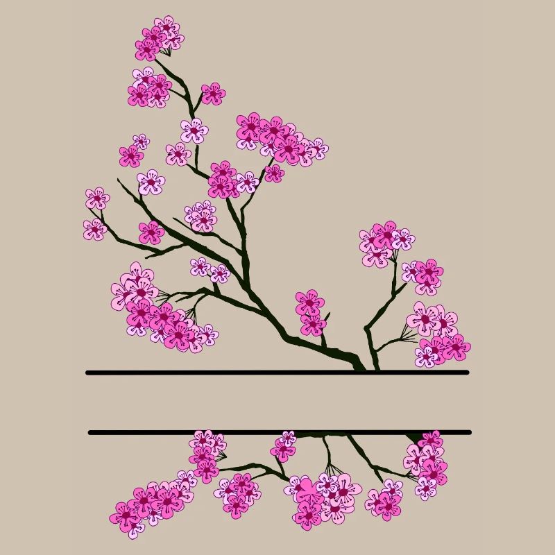 Branche de fleur avec espace de noms