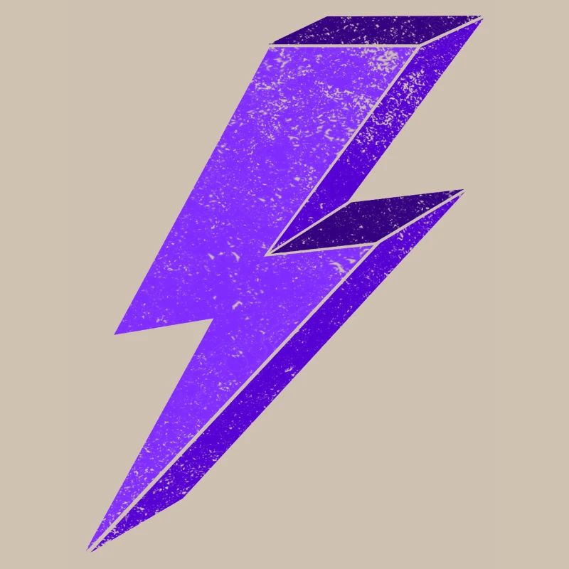 Electrifying lightning graphic for clothing 3D