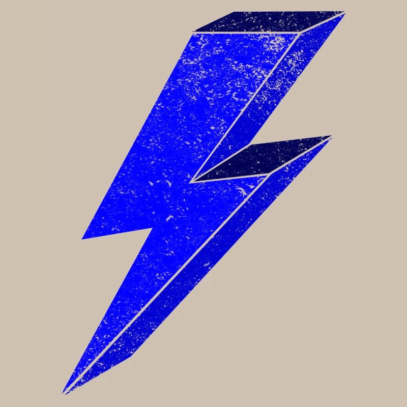 Blauer Blitz-Design für Dynamik 3D