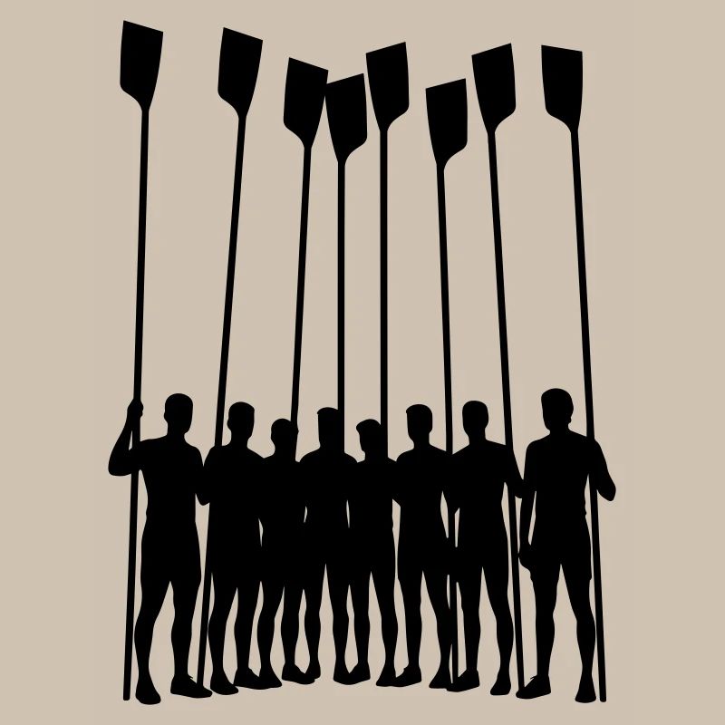 Équipe d’aviron Silhouette – Huit avec sangles | Ramer