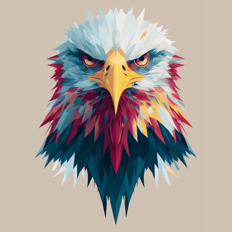 Impressive eagle piercing gaze