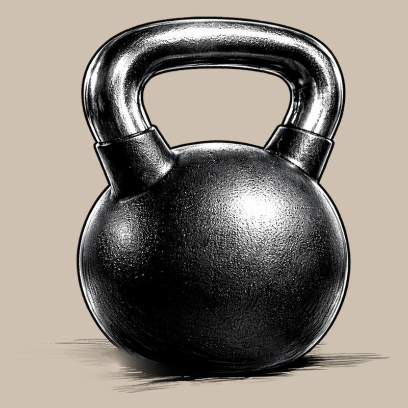 Kettlebell Strength Training Drawing Minimal