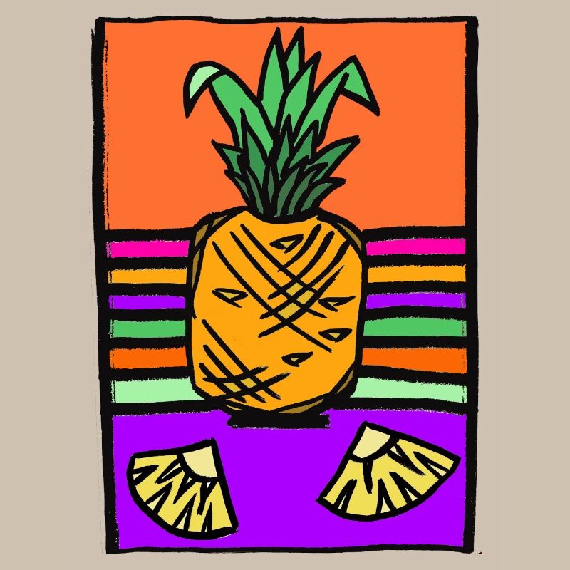Illustration de néon d’ananas