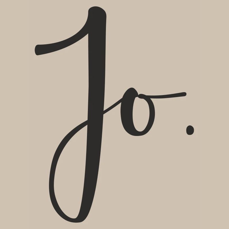 Jo – Conception de texte de lettrage manuel