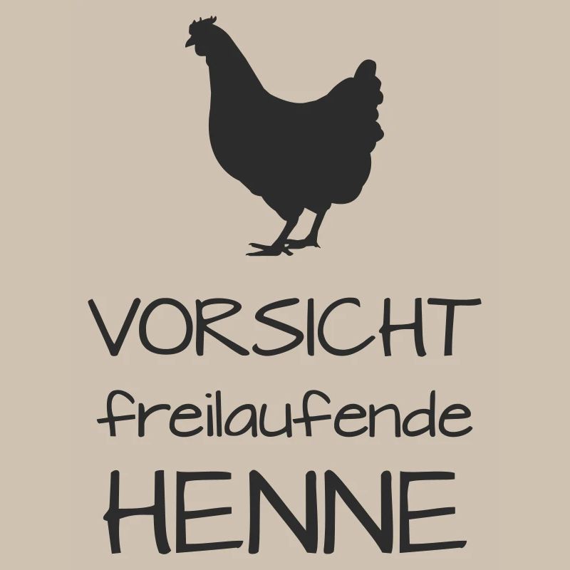 Caution hen free-range