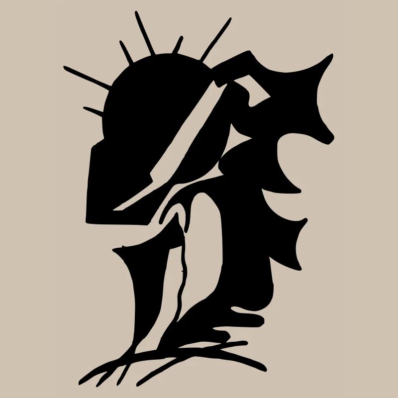Schwarze Stille Minimaldesign