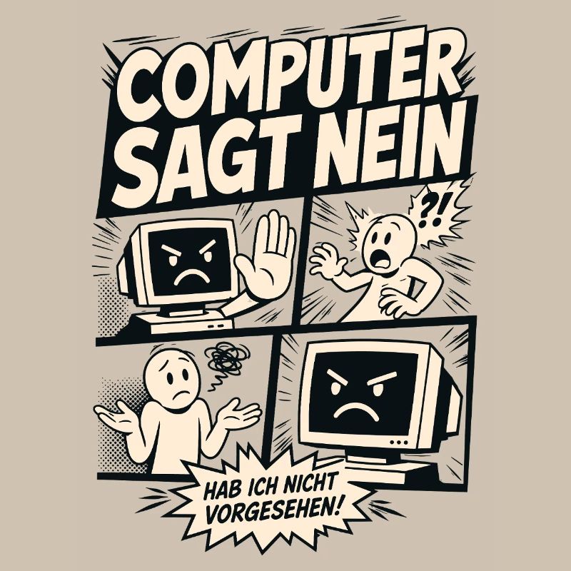 Computer sagt nein Comic Design