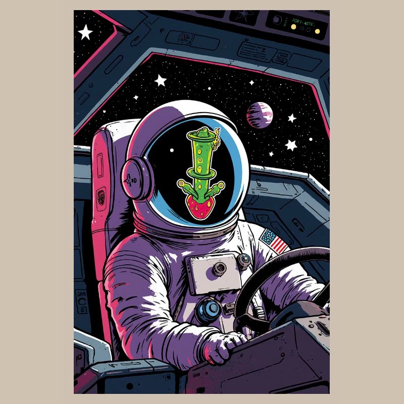 Cactus Alien in Space