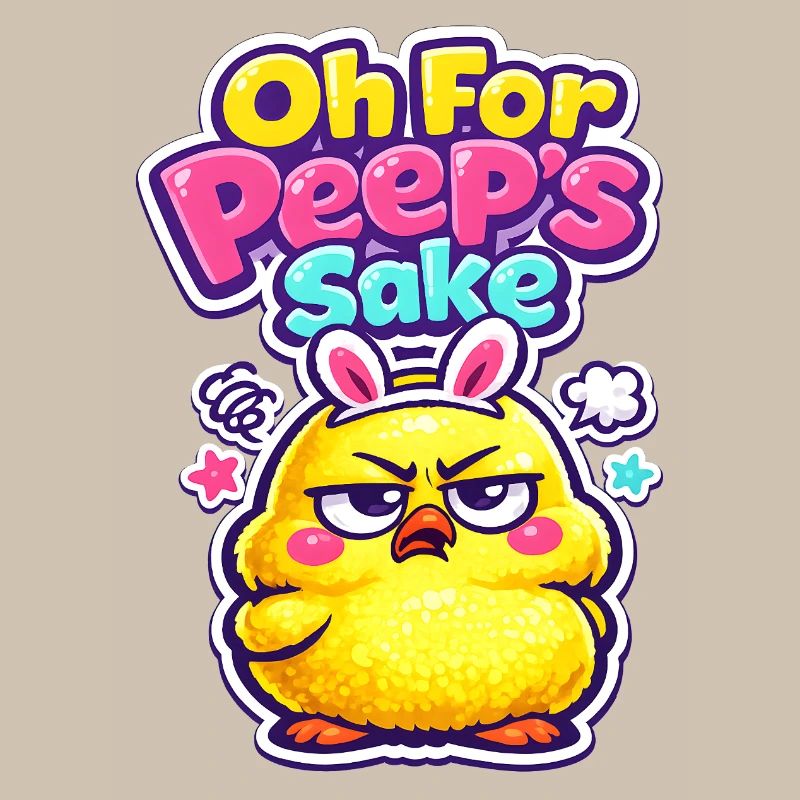 Happy Easter Easter Chick Vintage