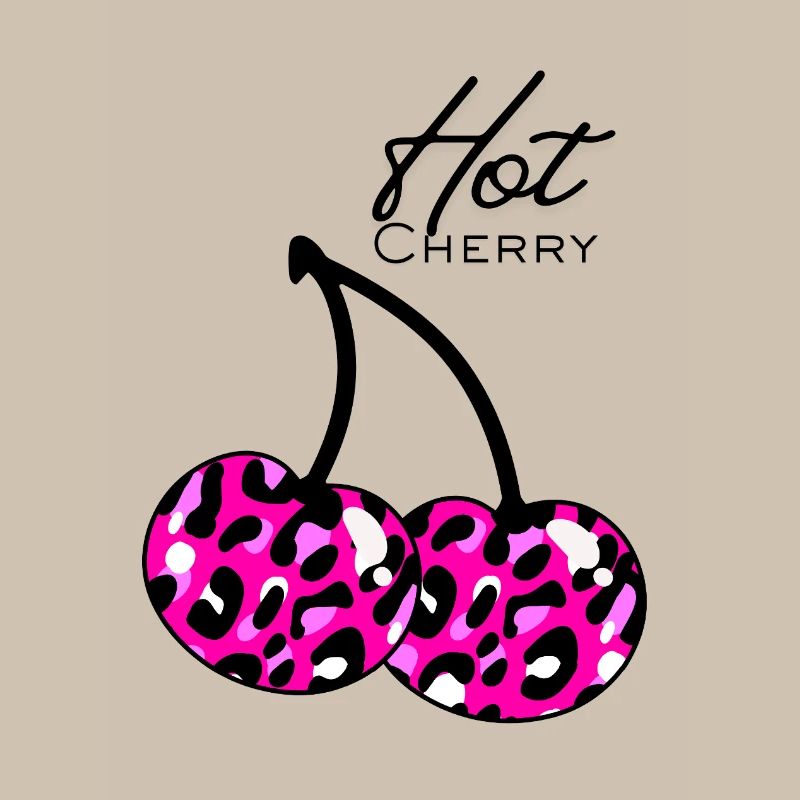 Pink Leopard Muster cherry
