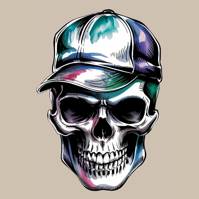 Skull with cap