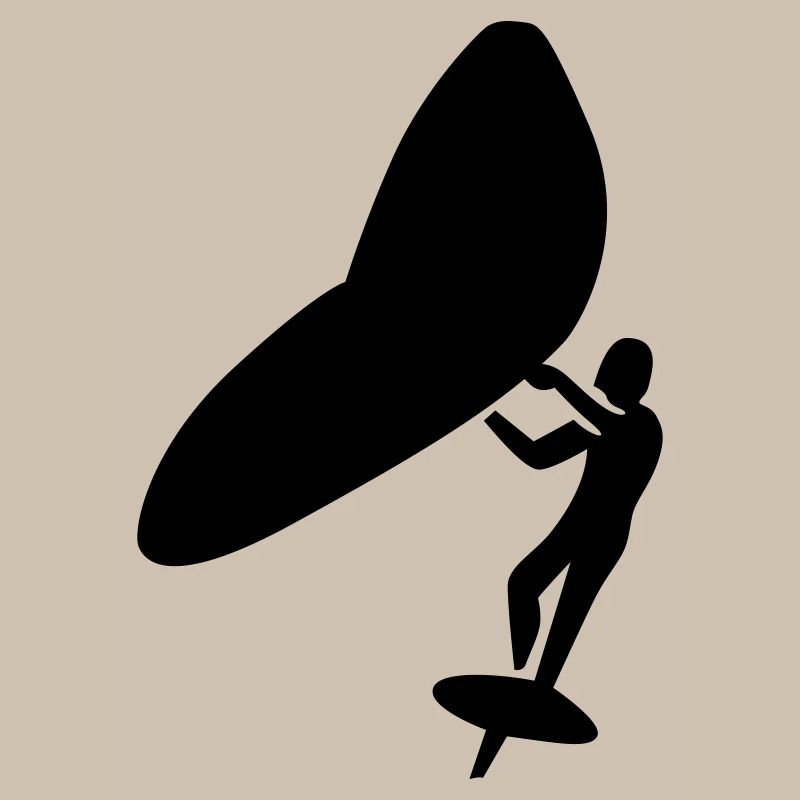 Wingfoil minimalistic logo
