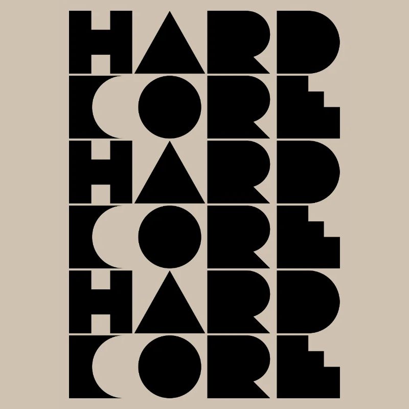 Conception typographique hardcore de logos