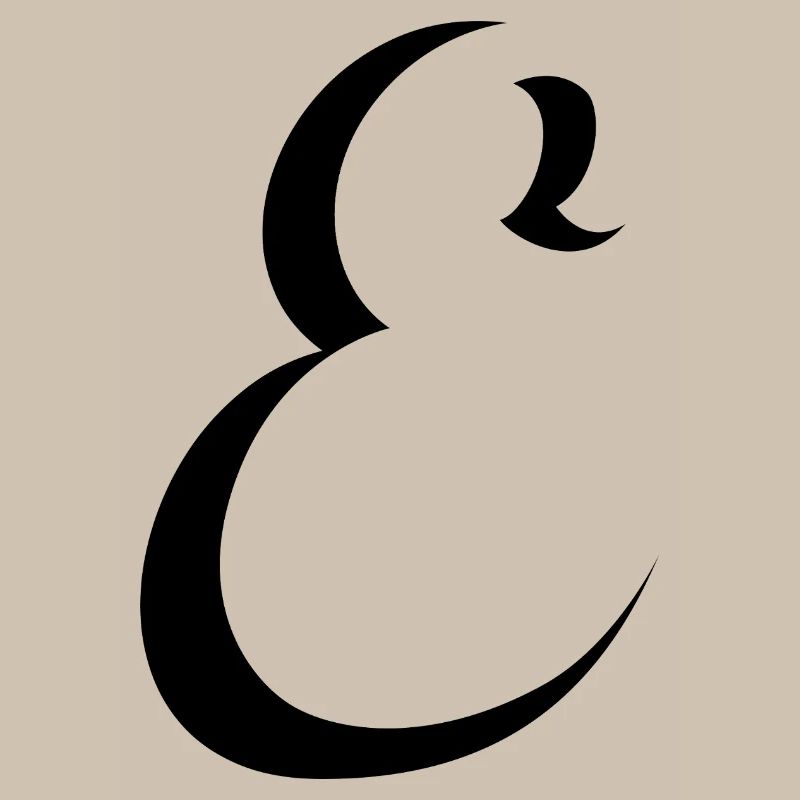Letter E, name, the letter E