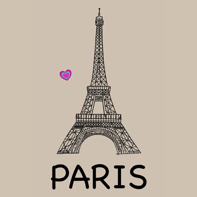 Eiffel Tower Paris Line Drawing
