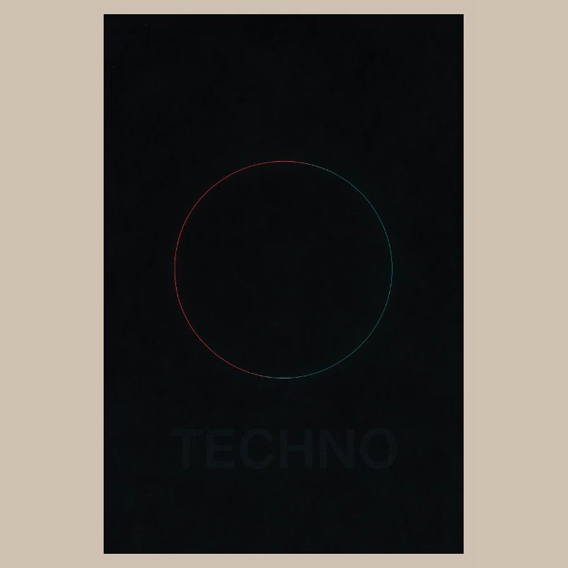 Techno in neon light