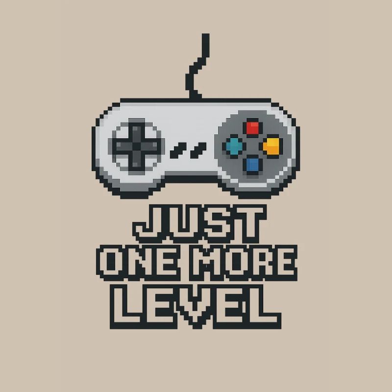 Pixel Neon Game Controller Design