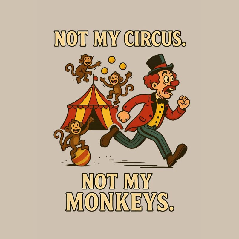 Pas mon cirque. Pas mes singes.