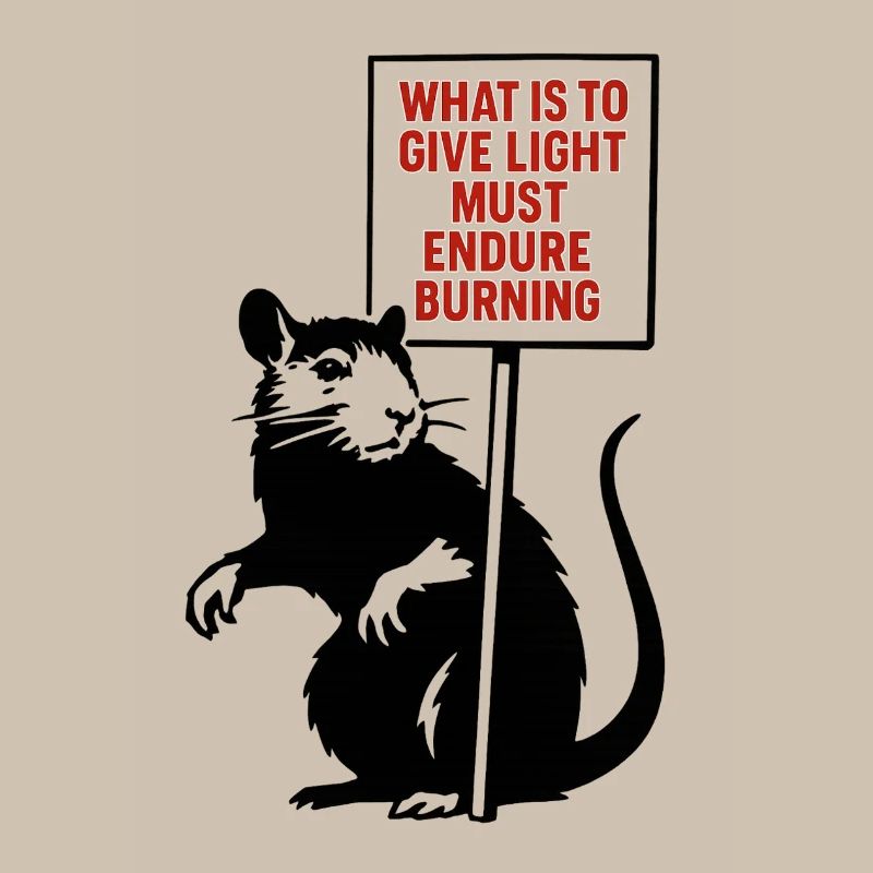 Light Needs Fire Quote Rat
