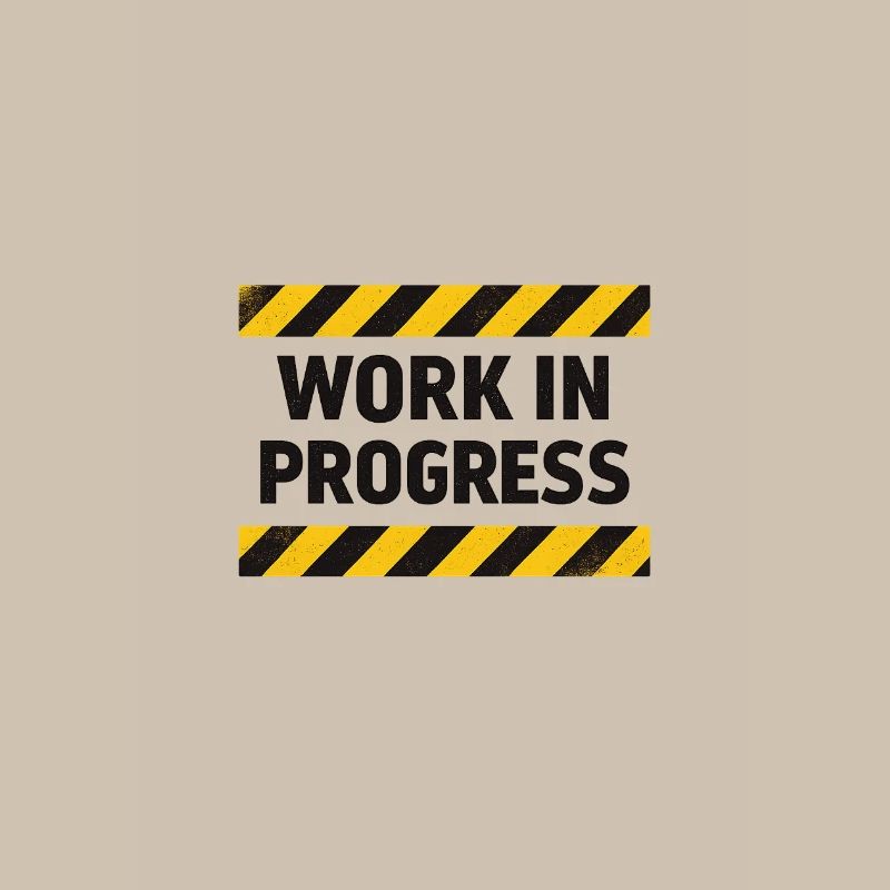 Progrès en cours – bande d’avertissement