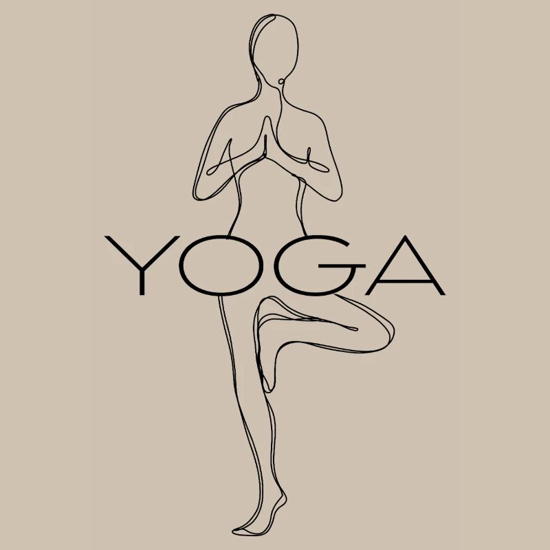 Posture de yoga - Conception de lignes de salutation au soleil