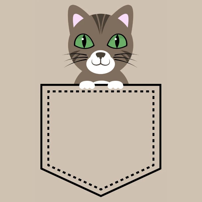 Taschentier chat maquereau brun