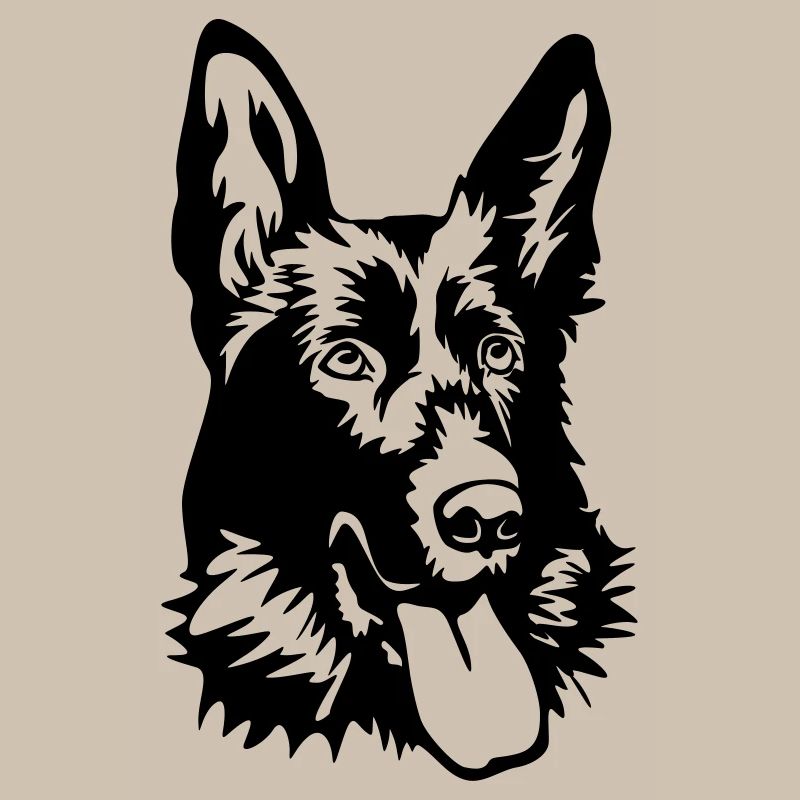 German shepherd head