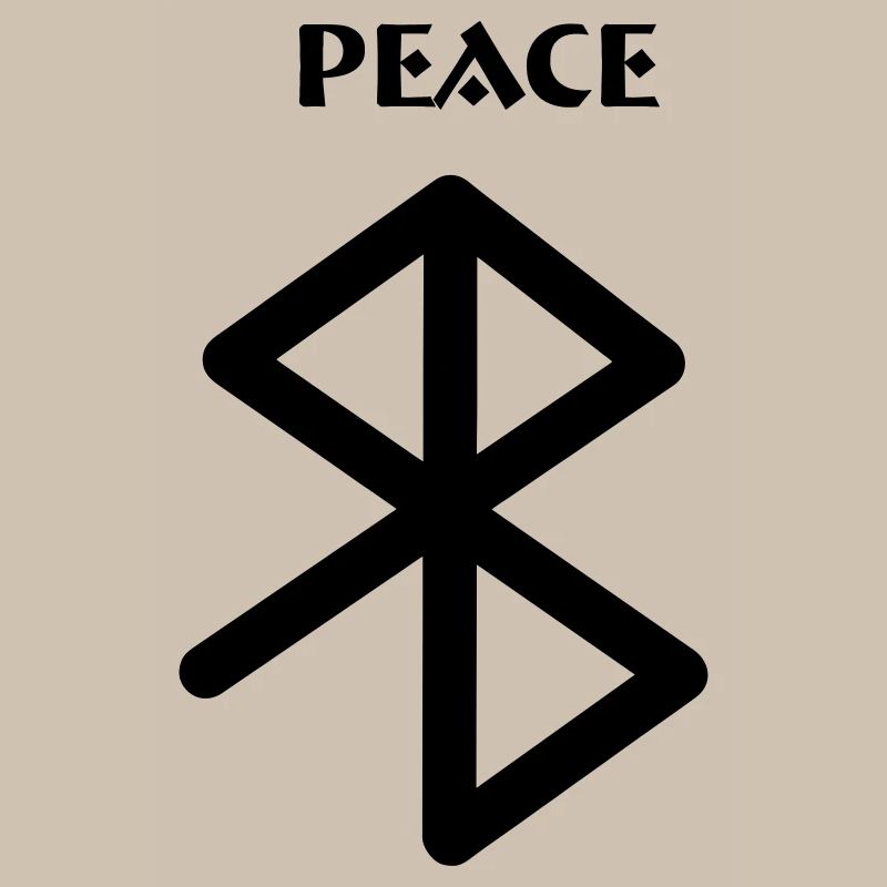 Peace Viking Runen mit Text PEACE
