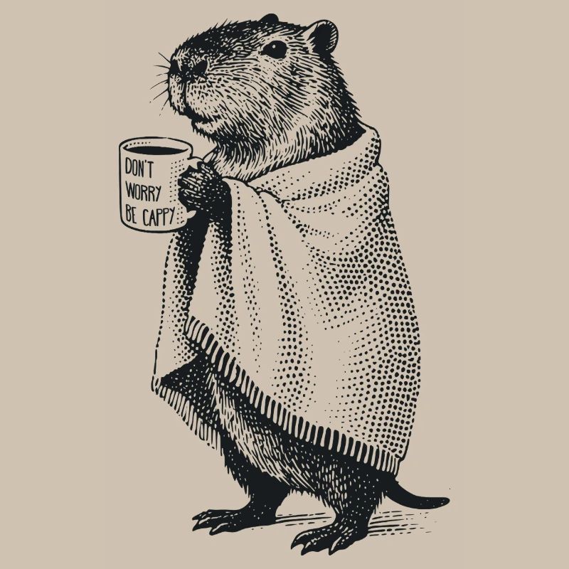 Don't Worry Be Cappy - Herbst Winter Capybara