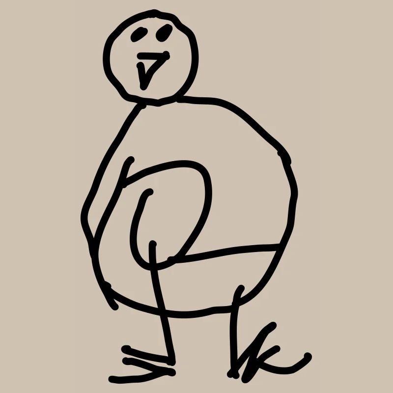 Kritzel Pinguin