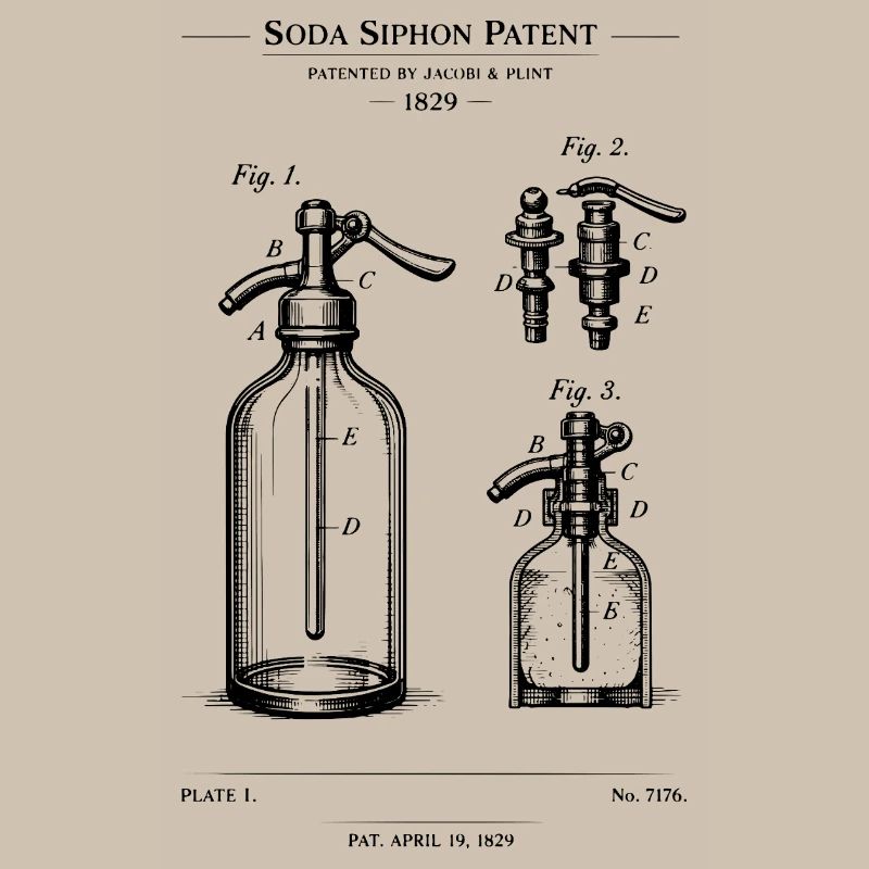 Soda Siphone blueprint design