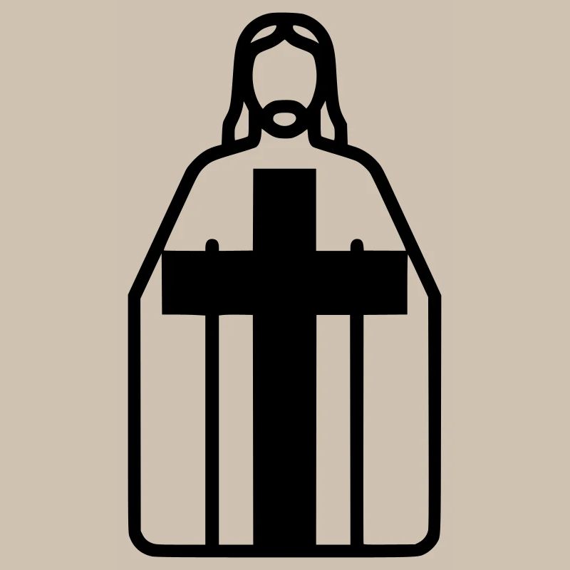 Vector de la Silhouette de la Silhouette de Jésus-Christ