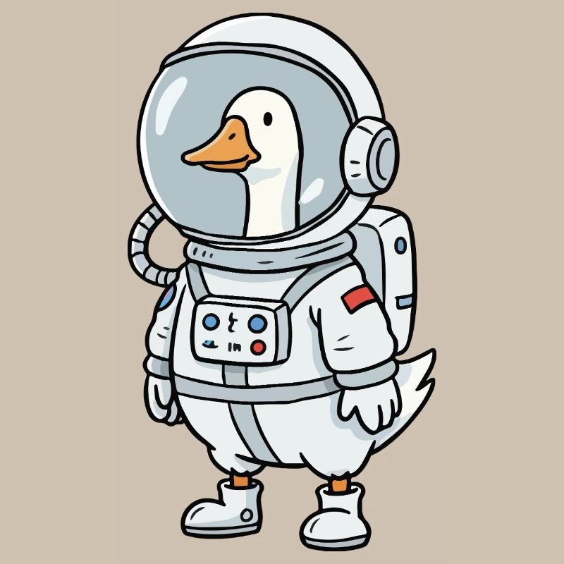 Space Goose Astronaut