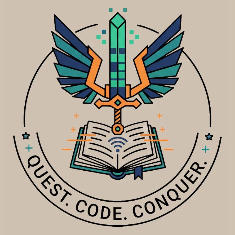 Quest. Code. Conquer Emblem