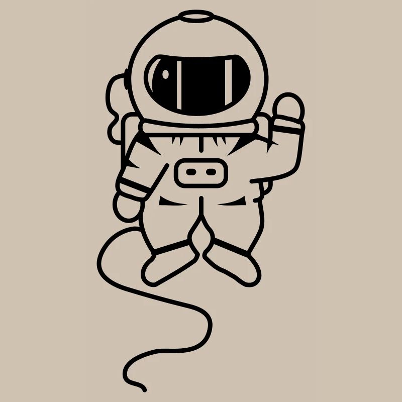 un astronaute dans l'espace