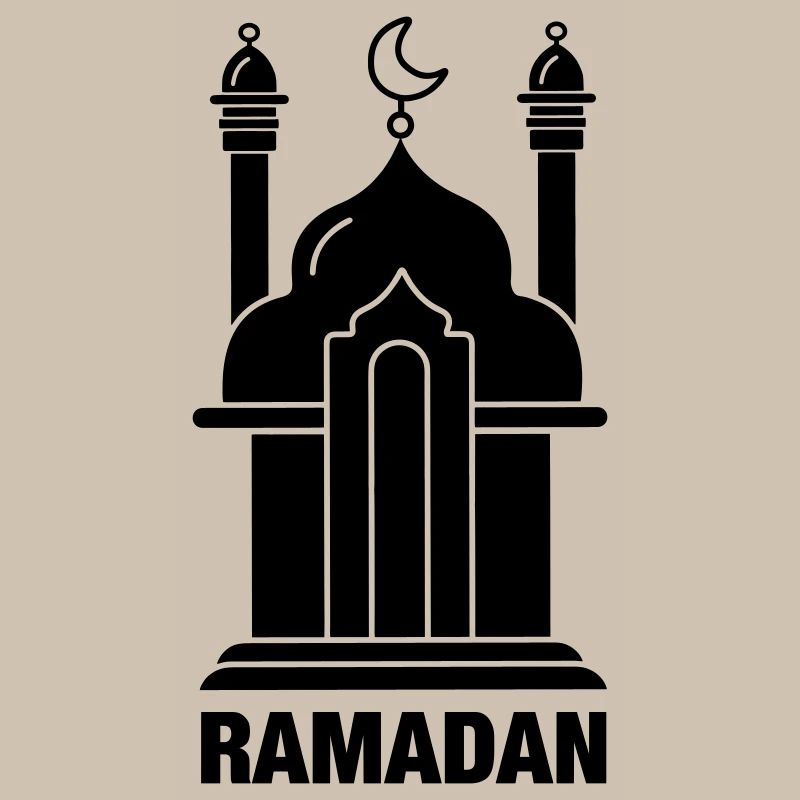 Texte du Ramadan et mosquée