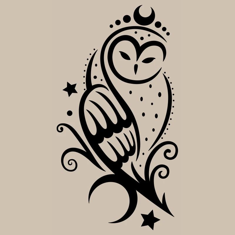 Eule Schneeeule Tattoo