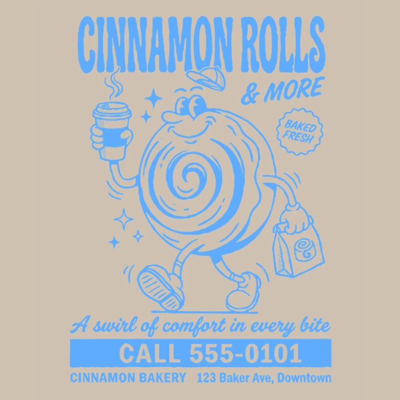 Retro Cinnamon Roll Bakery