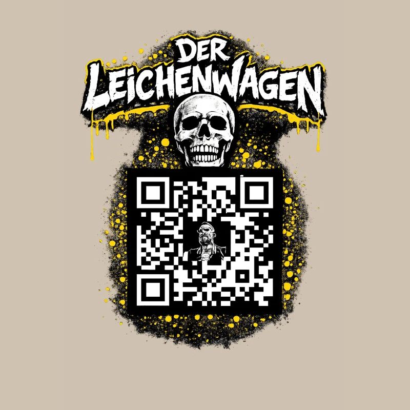 Der Leichenwagen mit QR Code