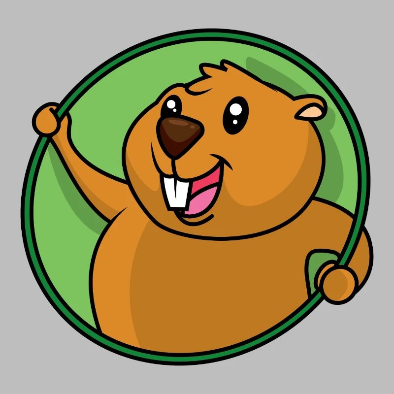 Funny beaver design