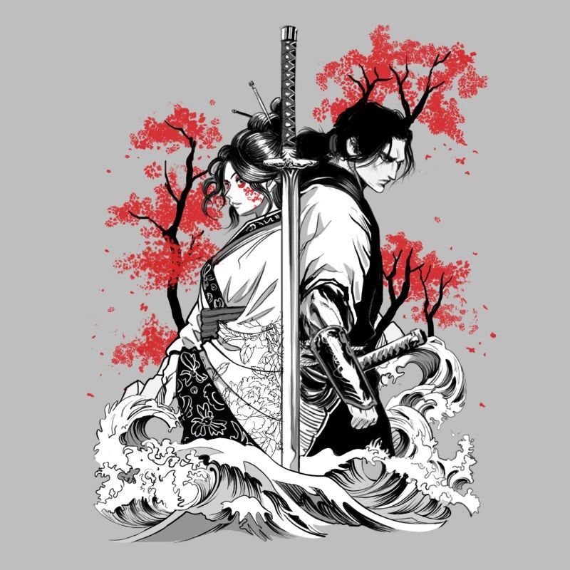 Intertwined samurai souls