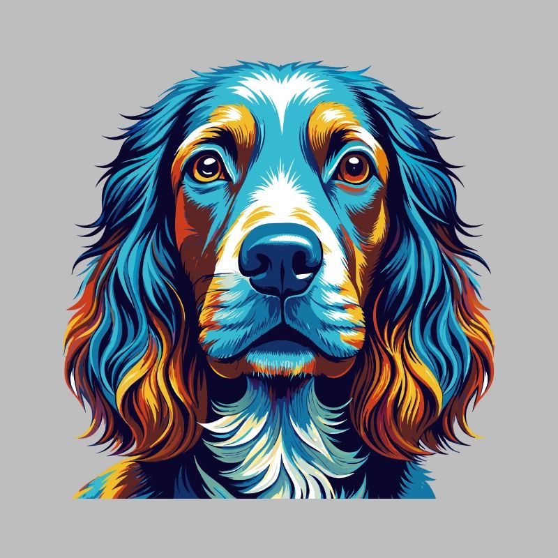Englischer Cocker Spaniel Hunderasse Karikatur Kawaii