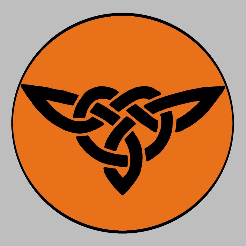 Orange Celtic bird