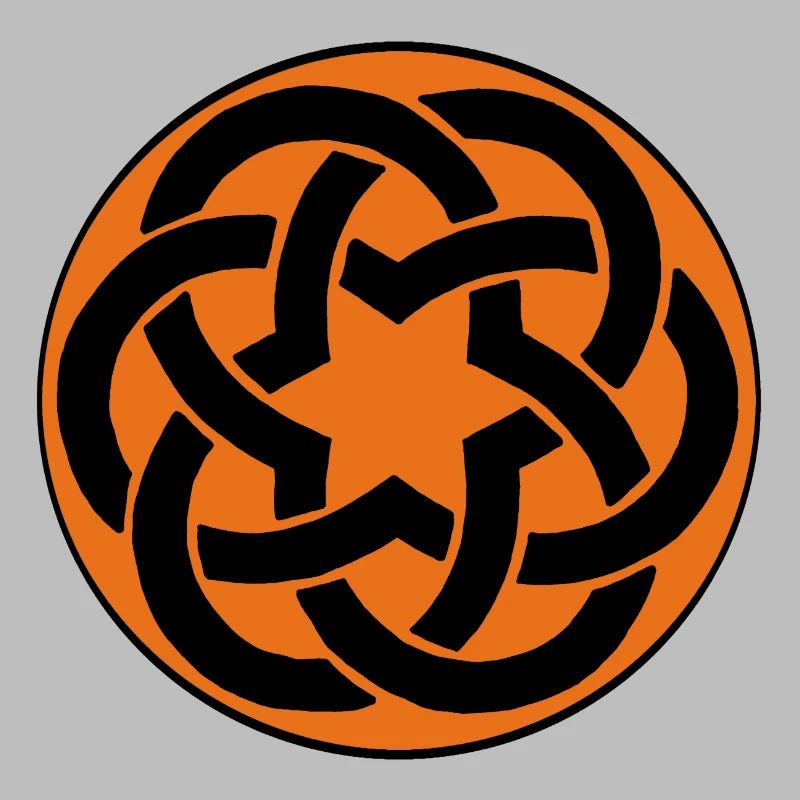 étoile celte orange
