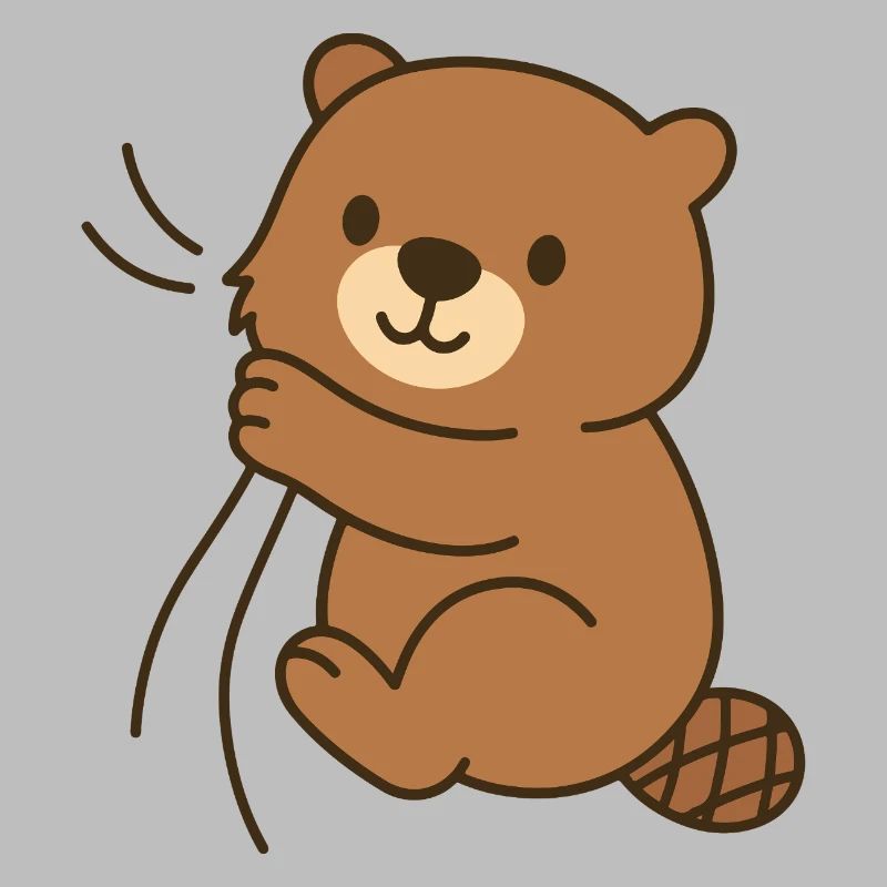 Eingekuschelt – Biberbaby