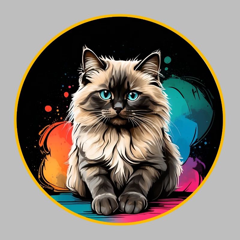 Portrait de chat Ragdoll